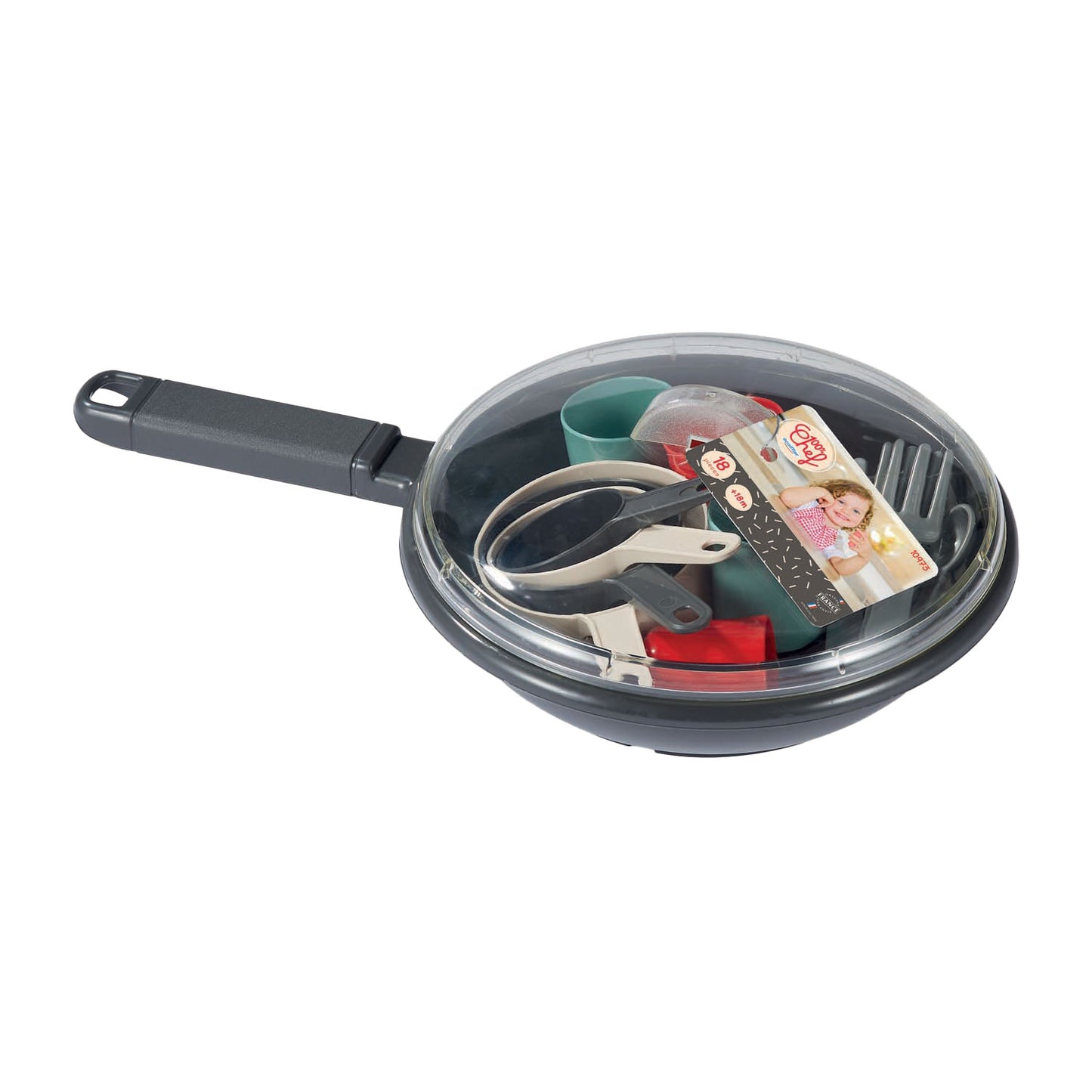 Écoiffier Ecoiffier 100% chef servies en bestek in pan - 19dlg.