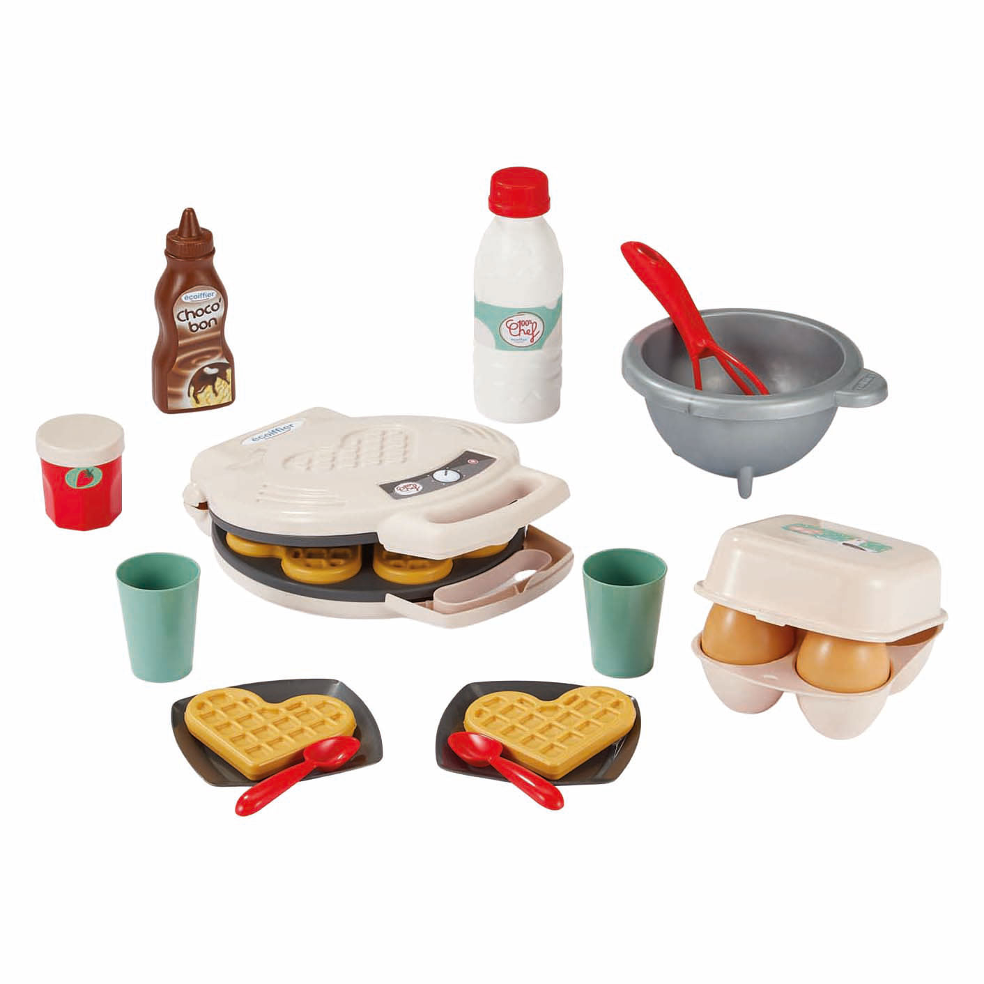 Écoiffier Ecoiffier 100% chef wafelijzer - 19dlg.