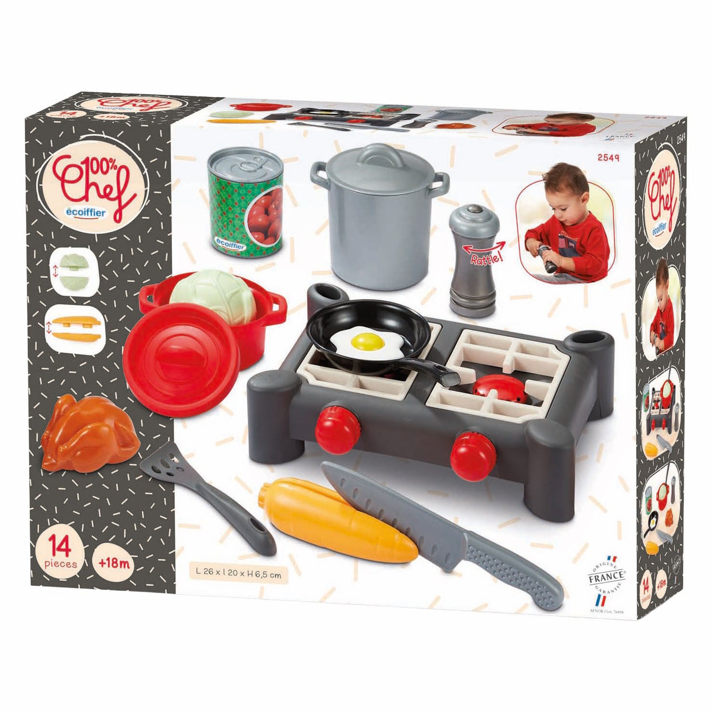 Écoiffier Ecoiffier 100% chef fornuis - 14dlg.