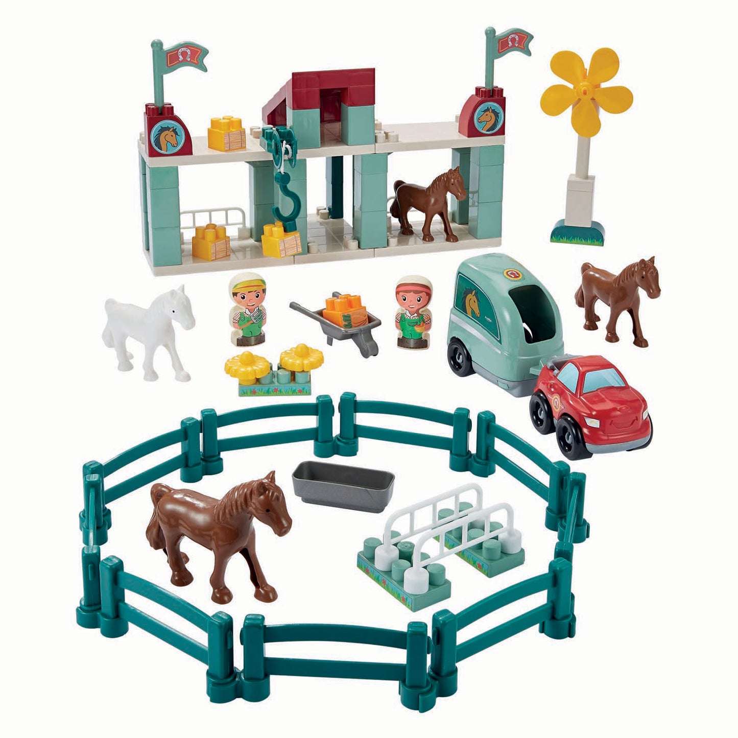 Ecoiffier Abrick paardenrenbaan - 60dlg.