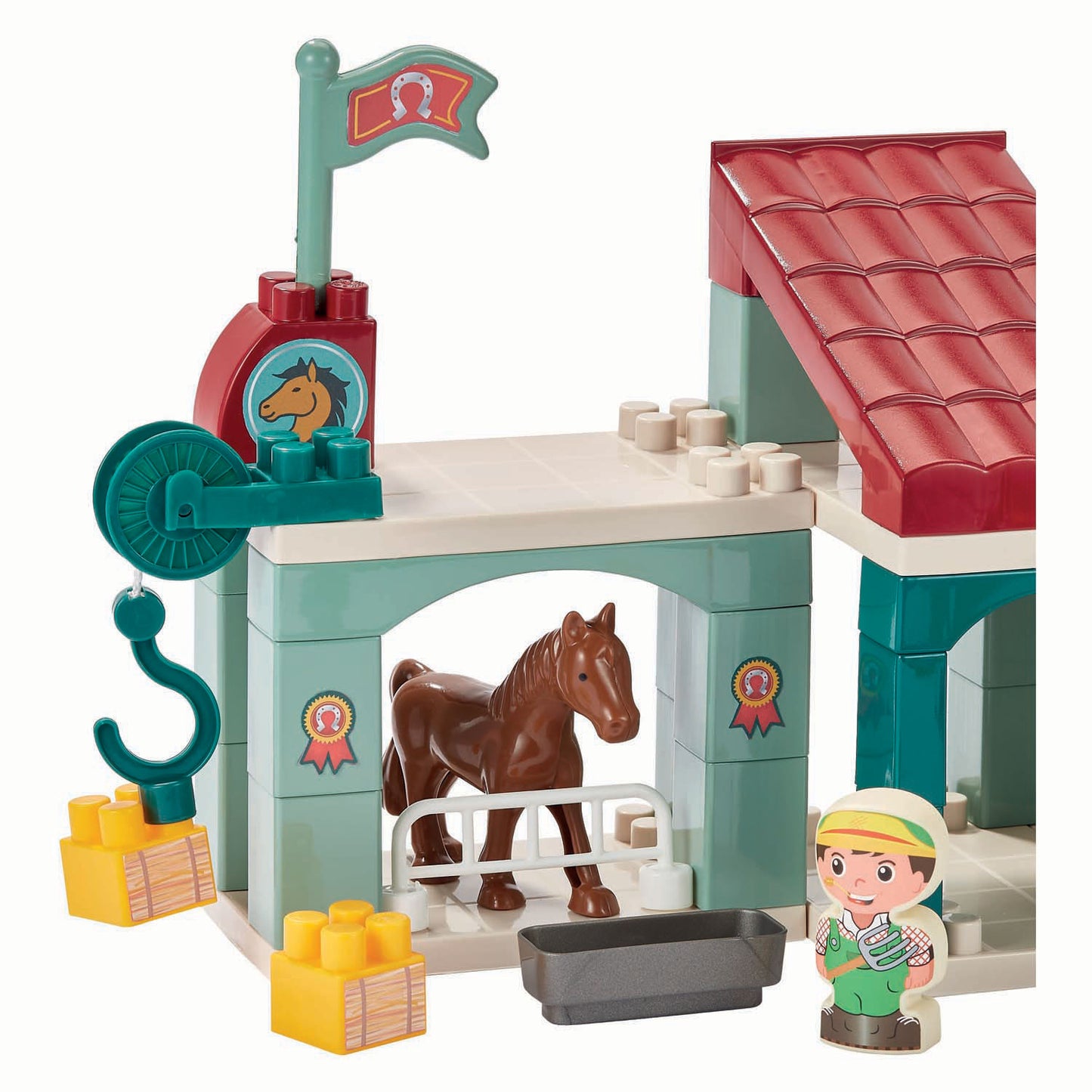 Ecoiffier Abrick paardenrenbaan - 60dlg.
