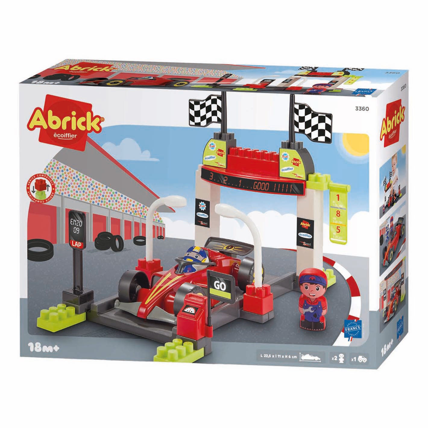 Ecoiffier Abrick speelset pit stop formule 1