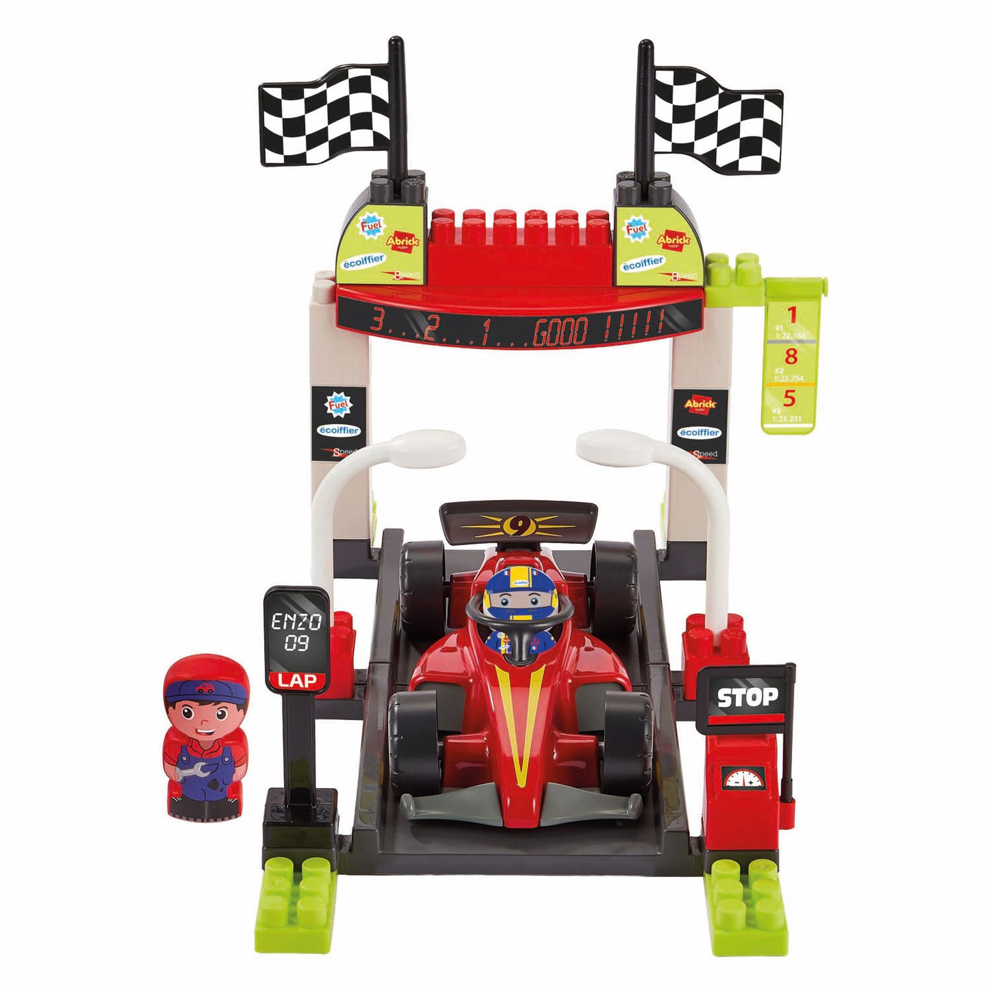 Ecoiffier Abrick speelset pit stop formule 1