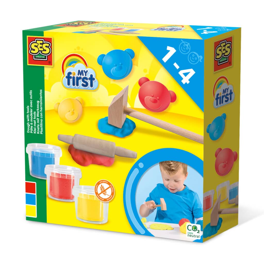 SES Creative Ses my first klei met gereedschap - 3 kleipotjes