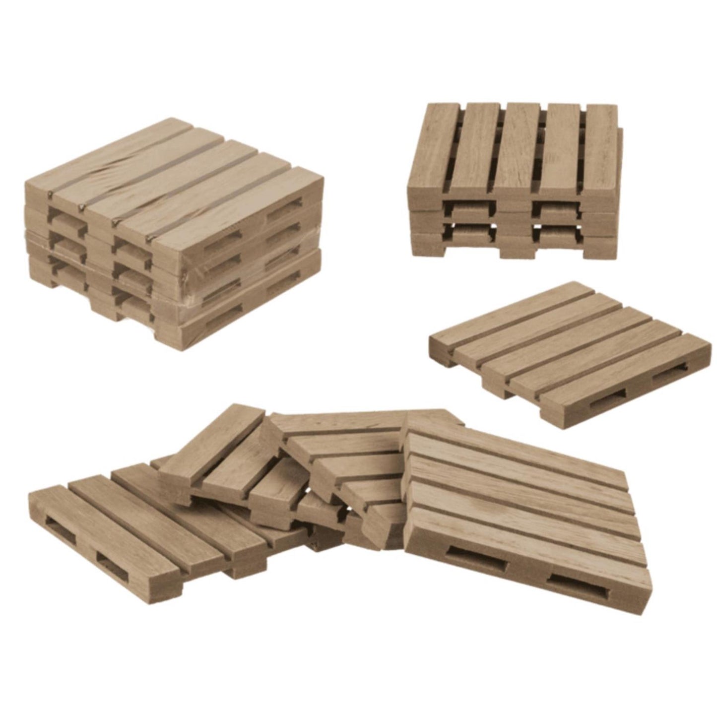 OOTB Onderzettersset pallet 4-delig 10x10cm