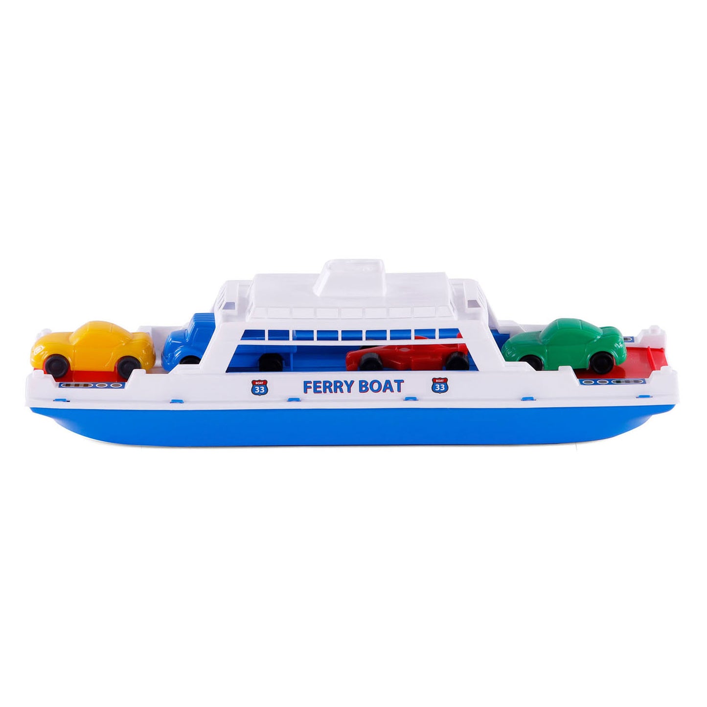 Merkloos Overige merken veerboot 45 cm + 4 voertuigen