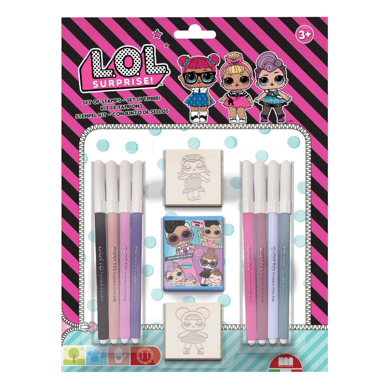 Multiprint L.o.l. surprise stempelset, 11dlg.