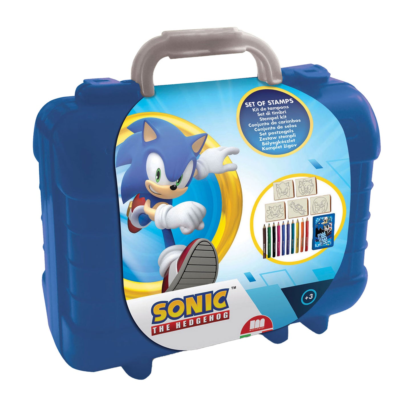 Multiprint Sonic reis stempel- en kleurkoffer