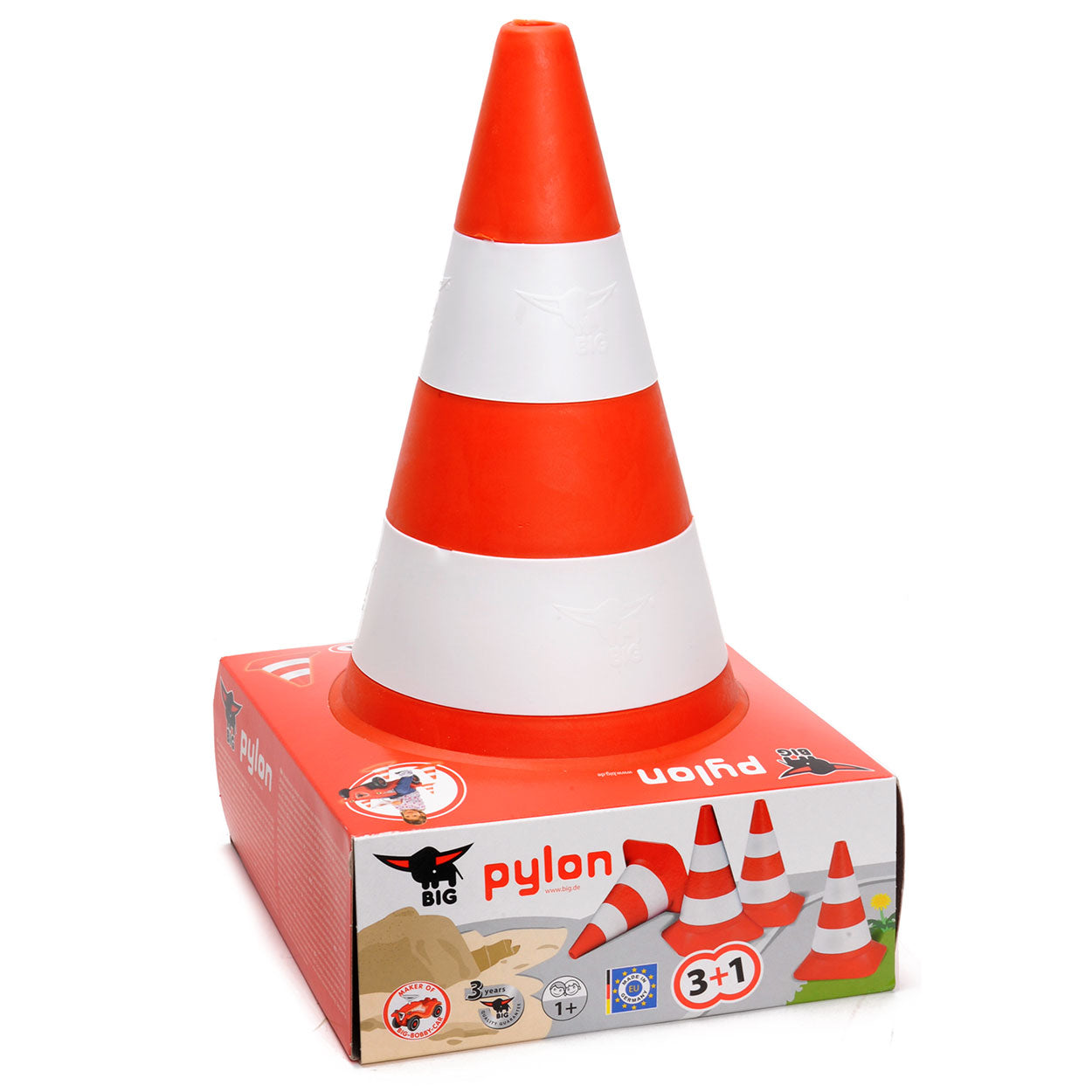 BIG verkeerskegel, set van 4 pionnen