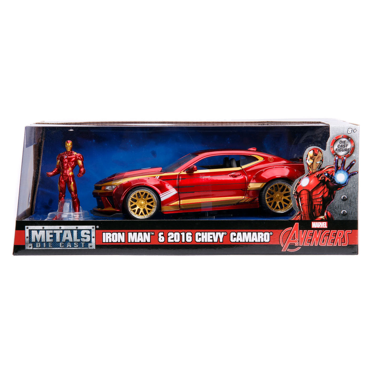 JADA marvel iron man 2016 chevy camaro ss 1:24