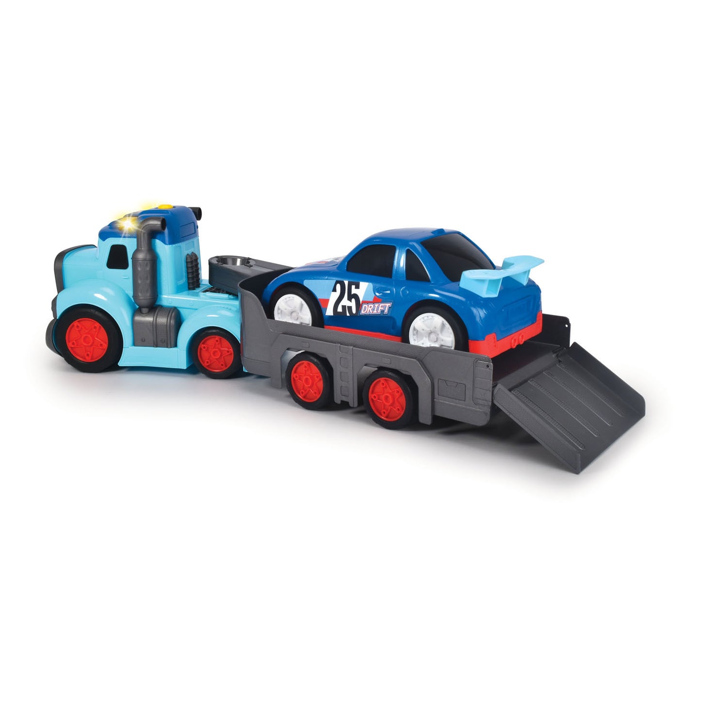 Dickie Abc teddi trucker transporter met raceauto