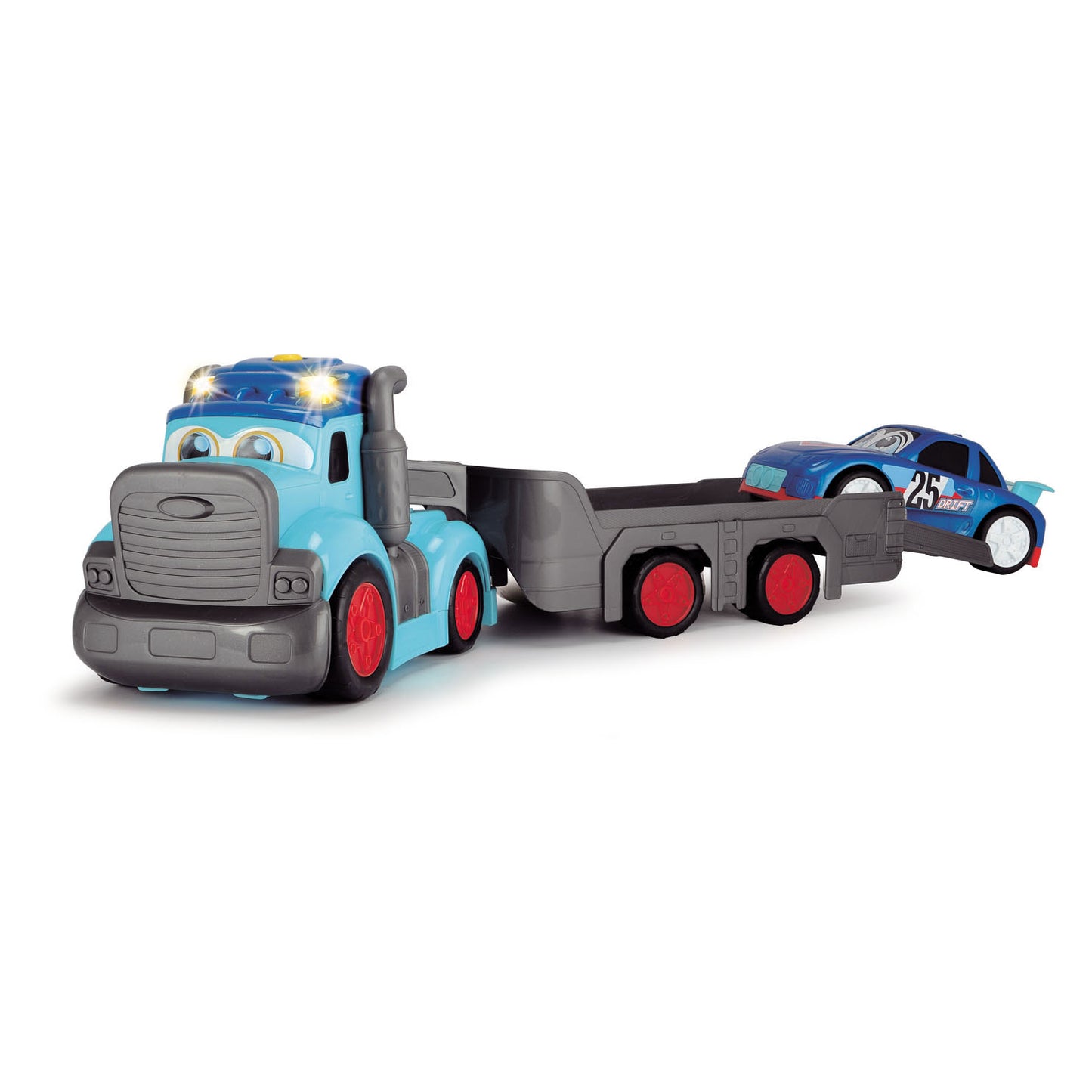 Dickie Abc teddi trucker transporter met raceauto