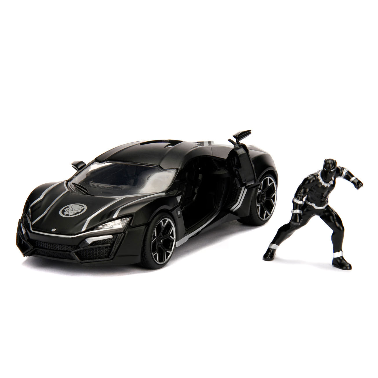 Jada Toys Jada die-cast avengers black panther met auto 1:24