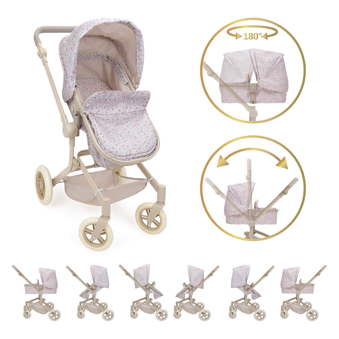 509 Crew Citypark 2-in-1 deluxe poppenwagen buggy