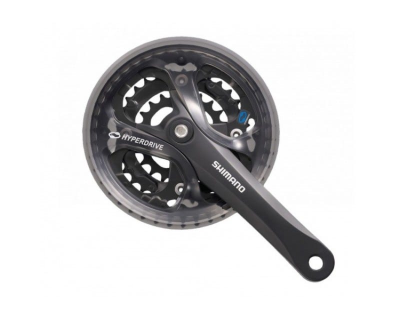 Shimano crankset crankstel acera m361 170mm 7 8 speed vierkant zwart - 151035