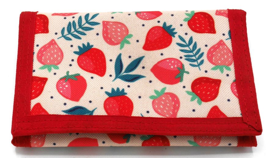 Jim Jam Kinder portemonnee met aardbeien opdruk