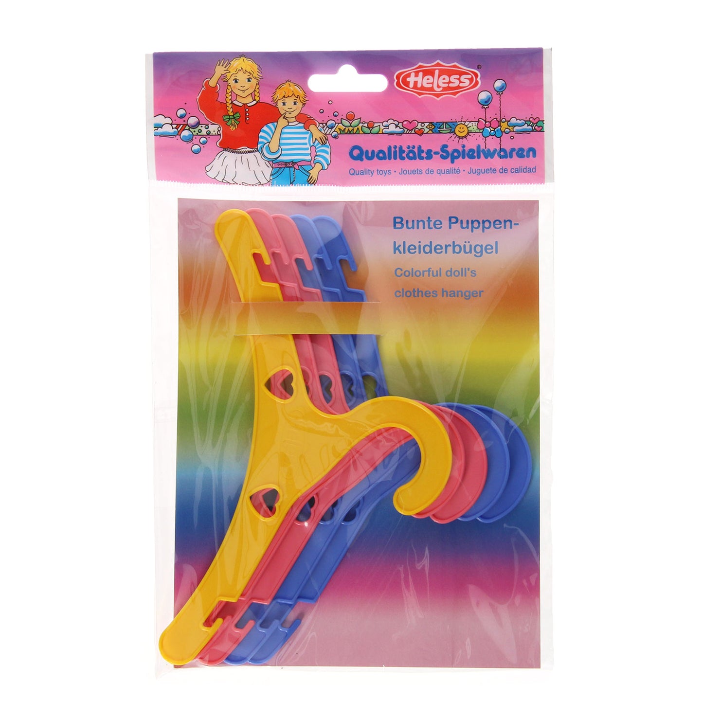 Heless Poppen kledinghangers, 5st.