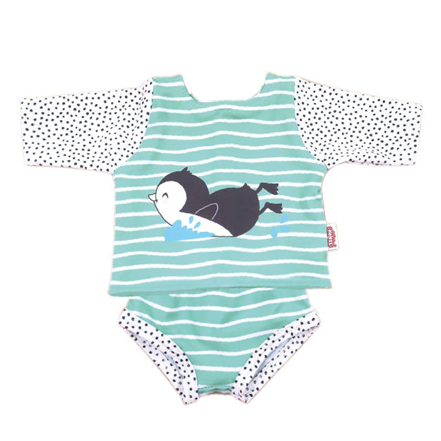 Heless Poppen zwemset pinguin, 35-45 cm