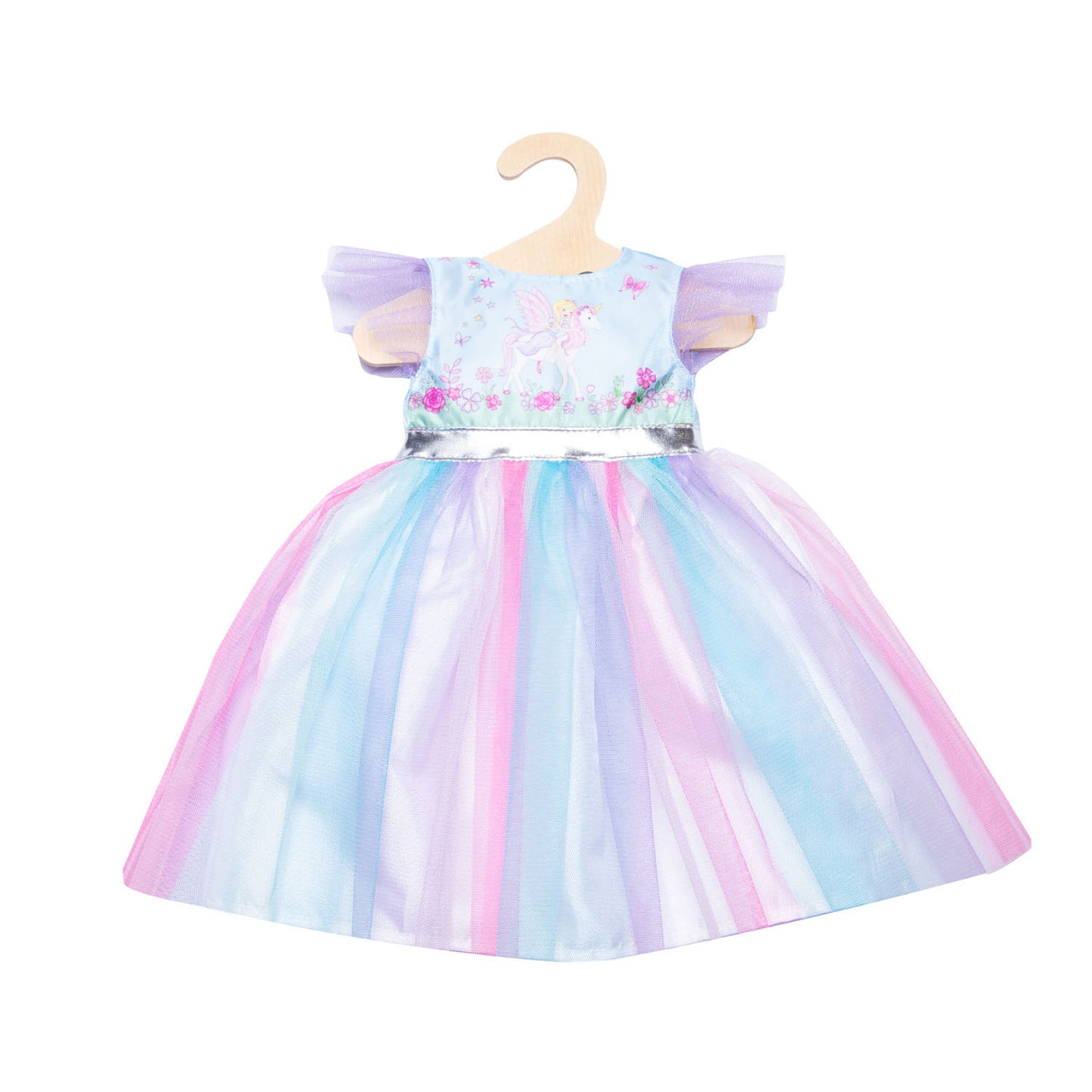 Heless Poppenjurk fee en eenhoorn met kroon, 28-35 cm