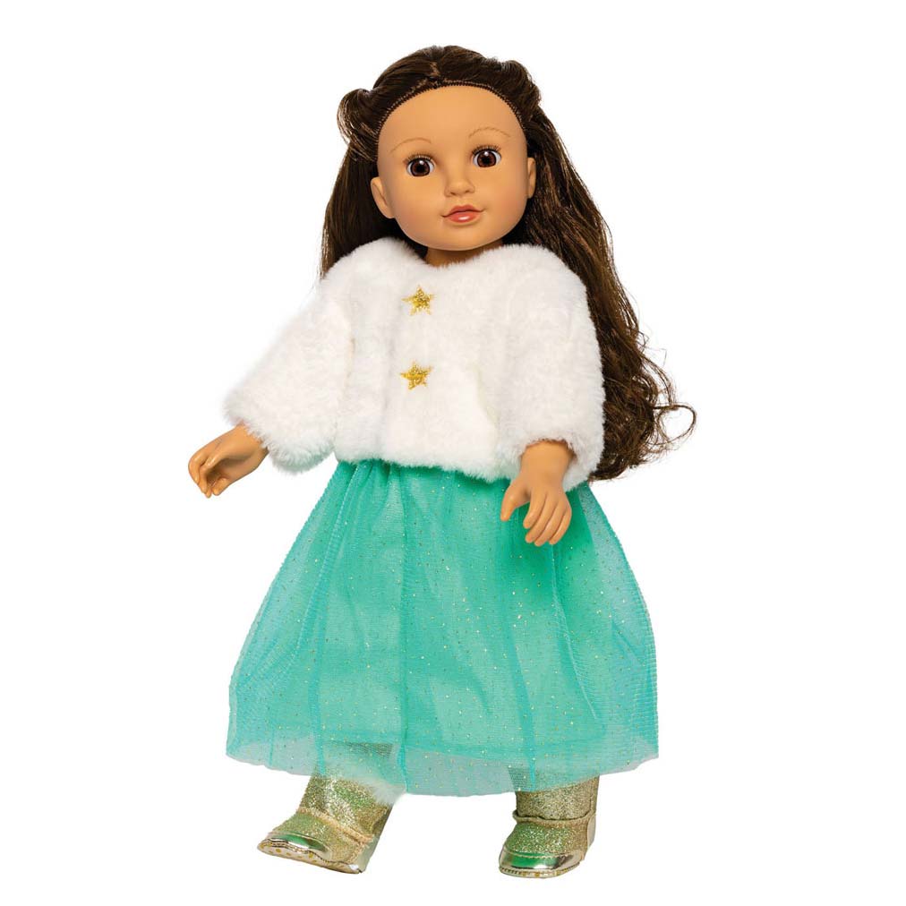 Heless Poppenjasje pluche met rokje, 35-45 cm