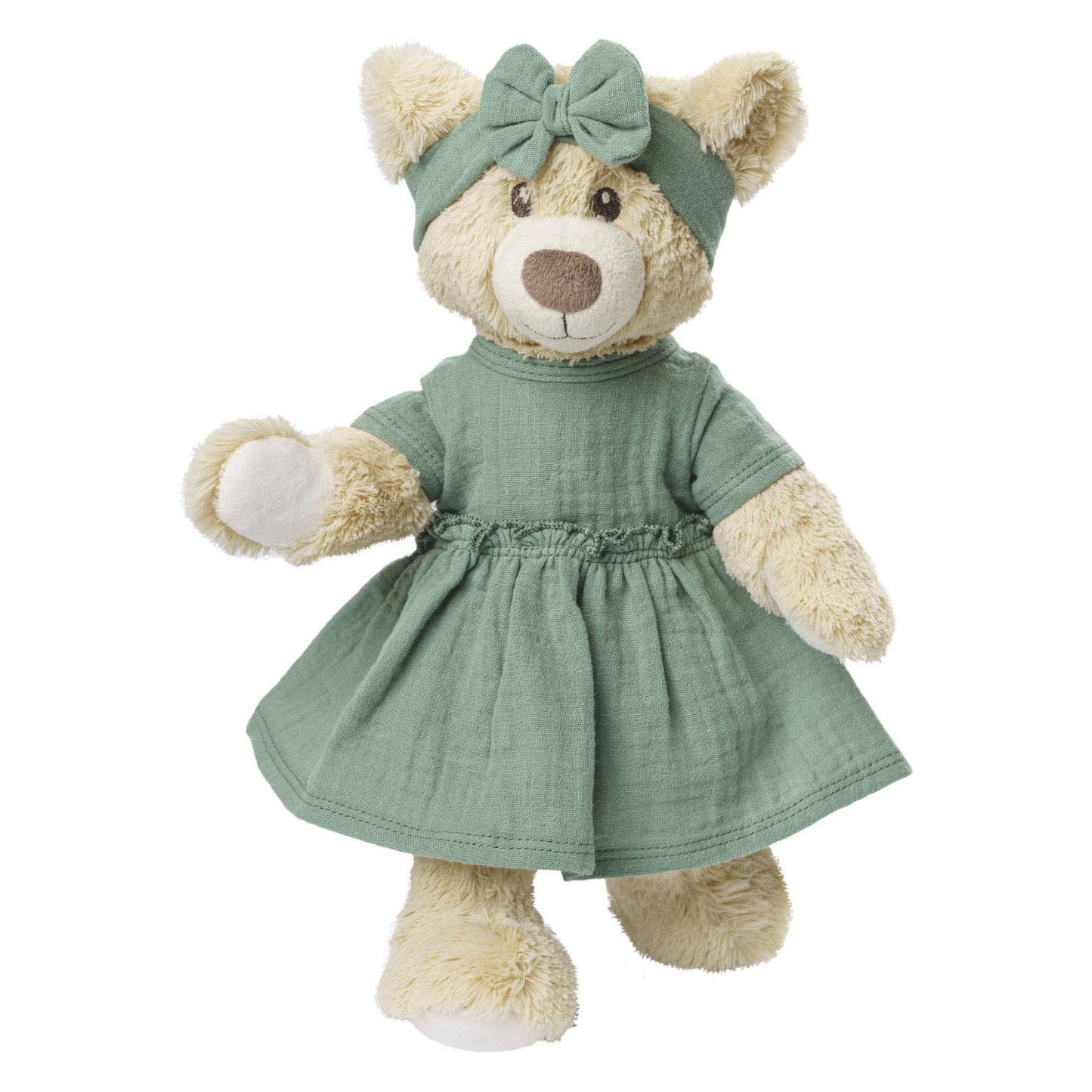 Heless Poppenjurk groen met ruches, 28-35 cm