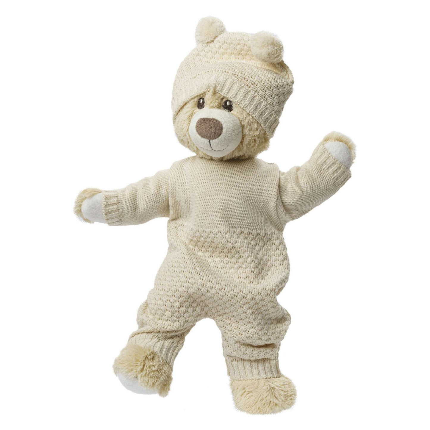 Heless Poppen brei overall ecru, 28-35cm