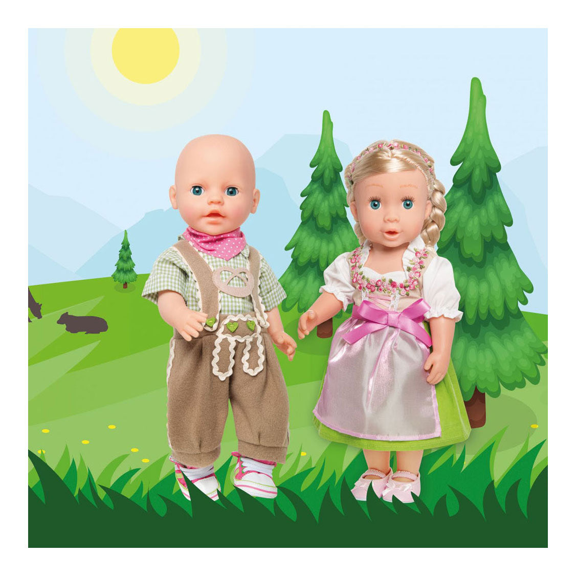 Heless Poppenjurk heidi, 35-45 cm
