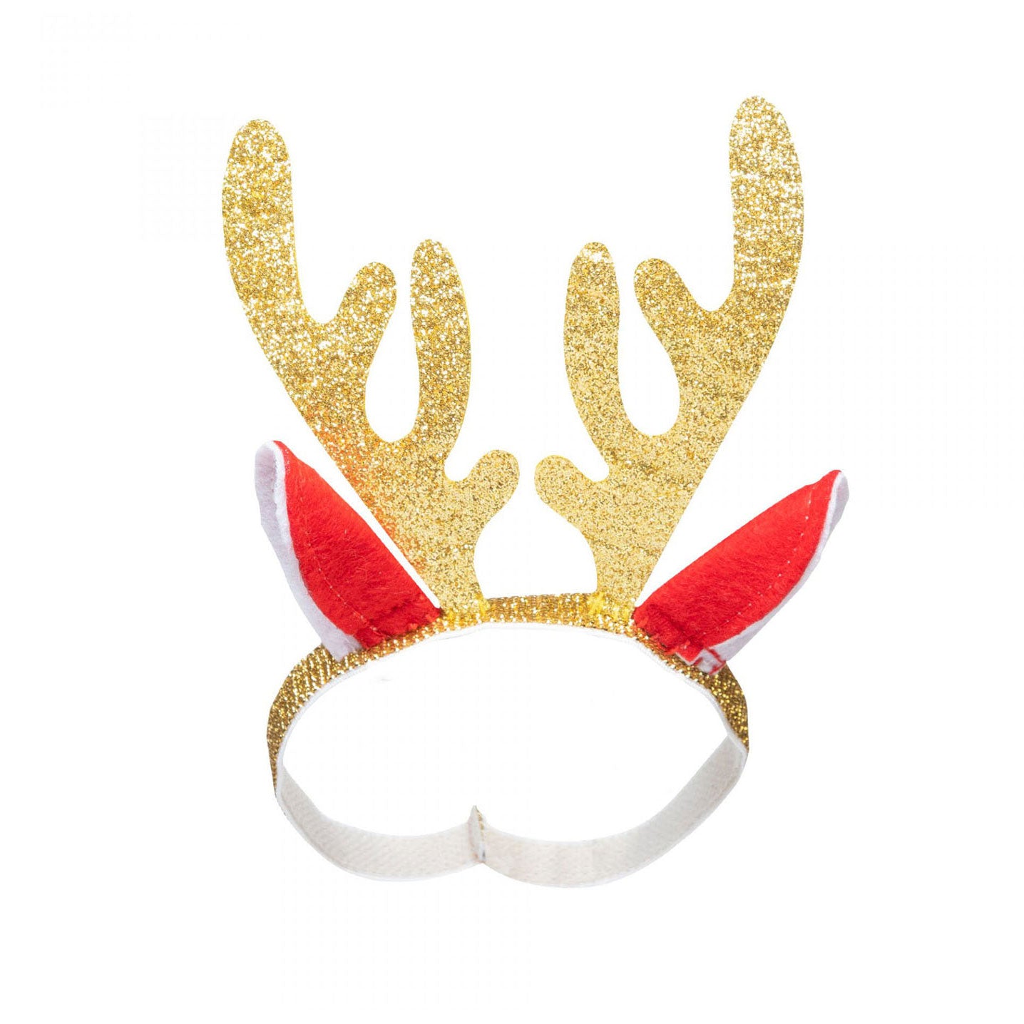 Heless Kerstjurk met haarband rendier, maat 35-45 cm
