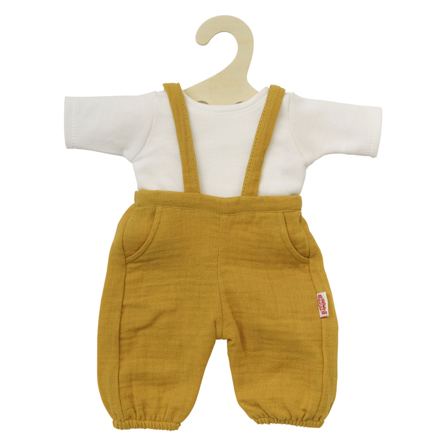 Heless Poppen tuinbroek okergeel, 35-45 cm