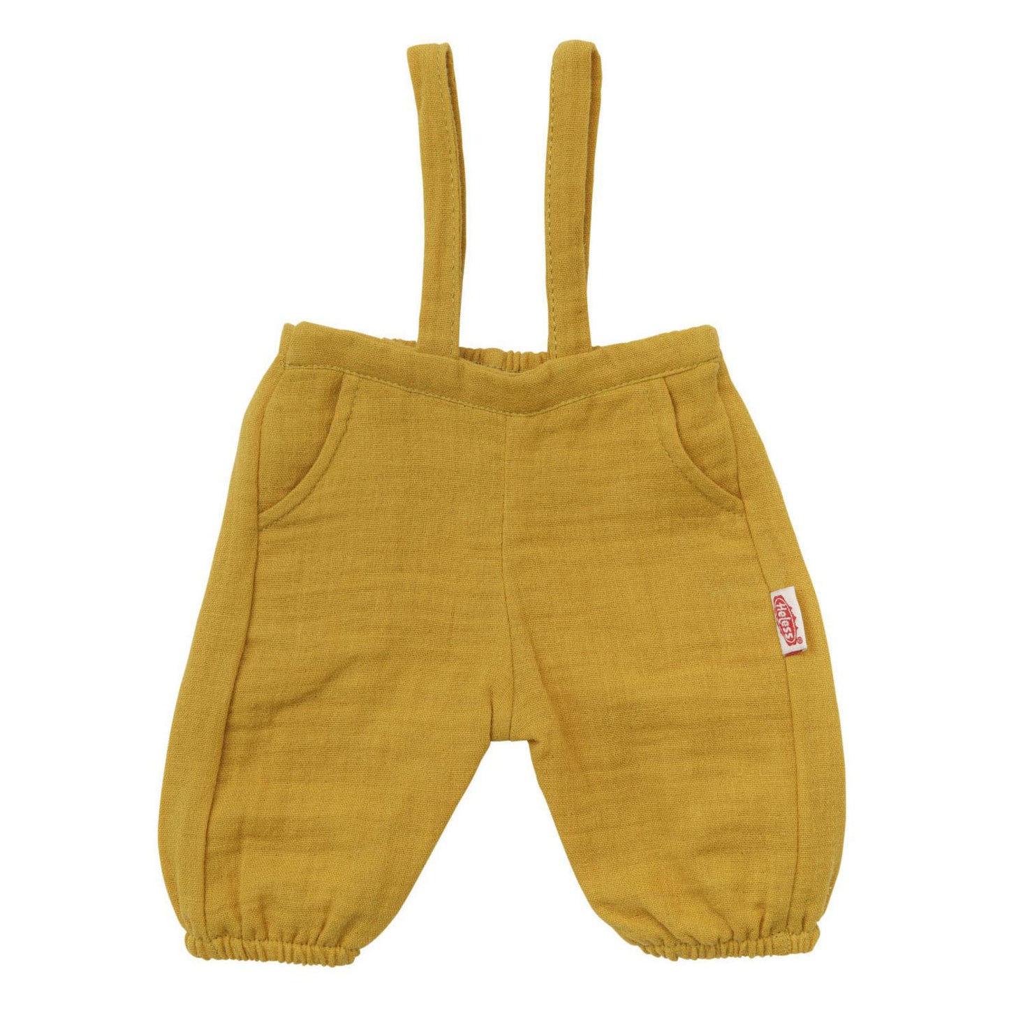 Heless Poppen tuinbroek okergeel, 35-45 cm