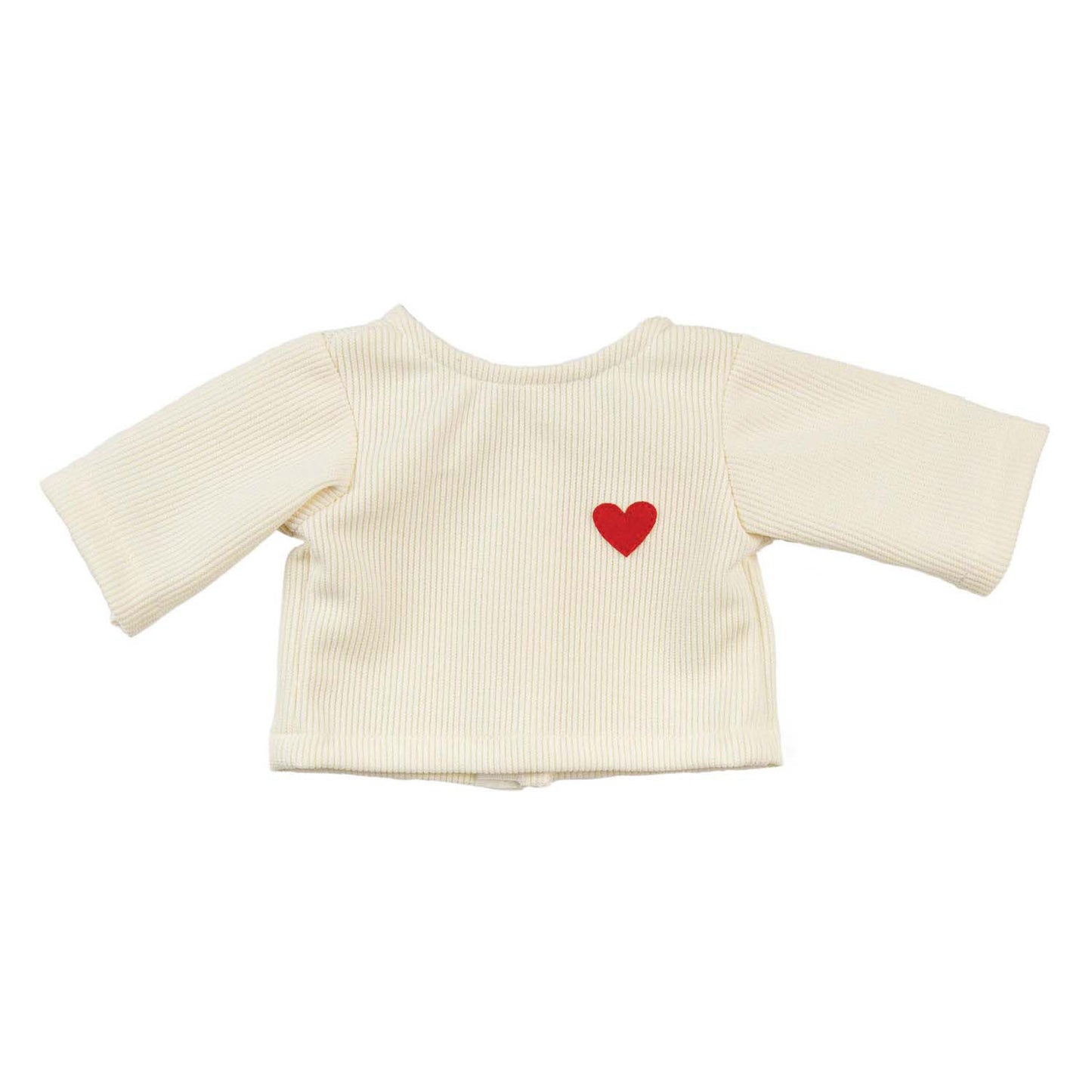 Heless Poppen ribfluwelen broek hartjesconfetti, 28-35 cm