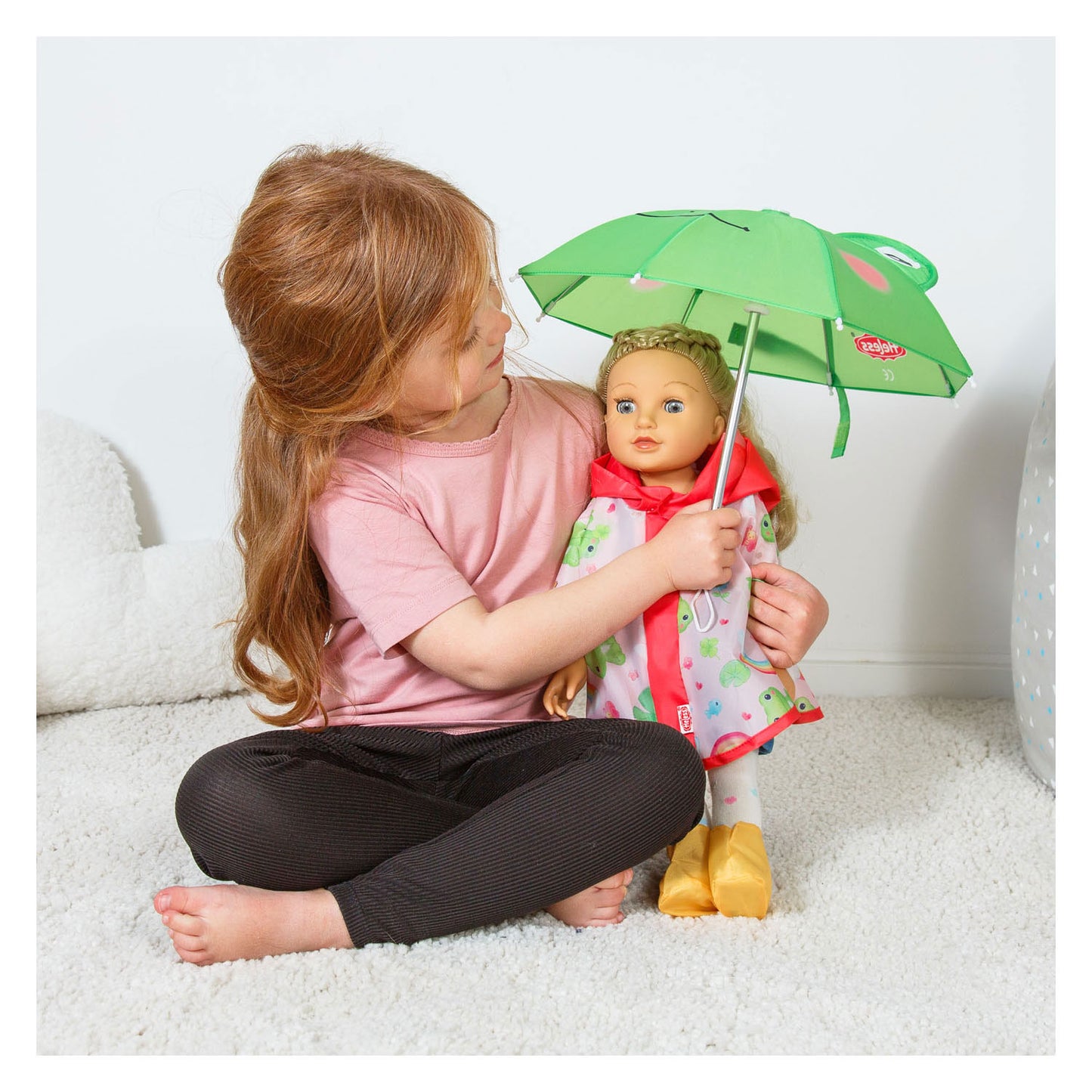 Heless Regenpak kikker carlo 3dlg - maat 35-45 cm