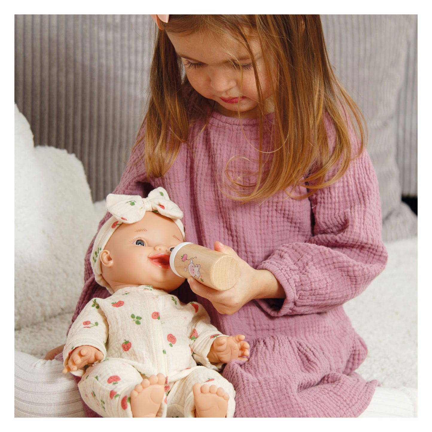 Heless Houten poppenbabyset schaapje - 3dlg.
