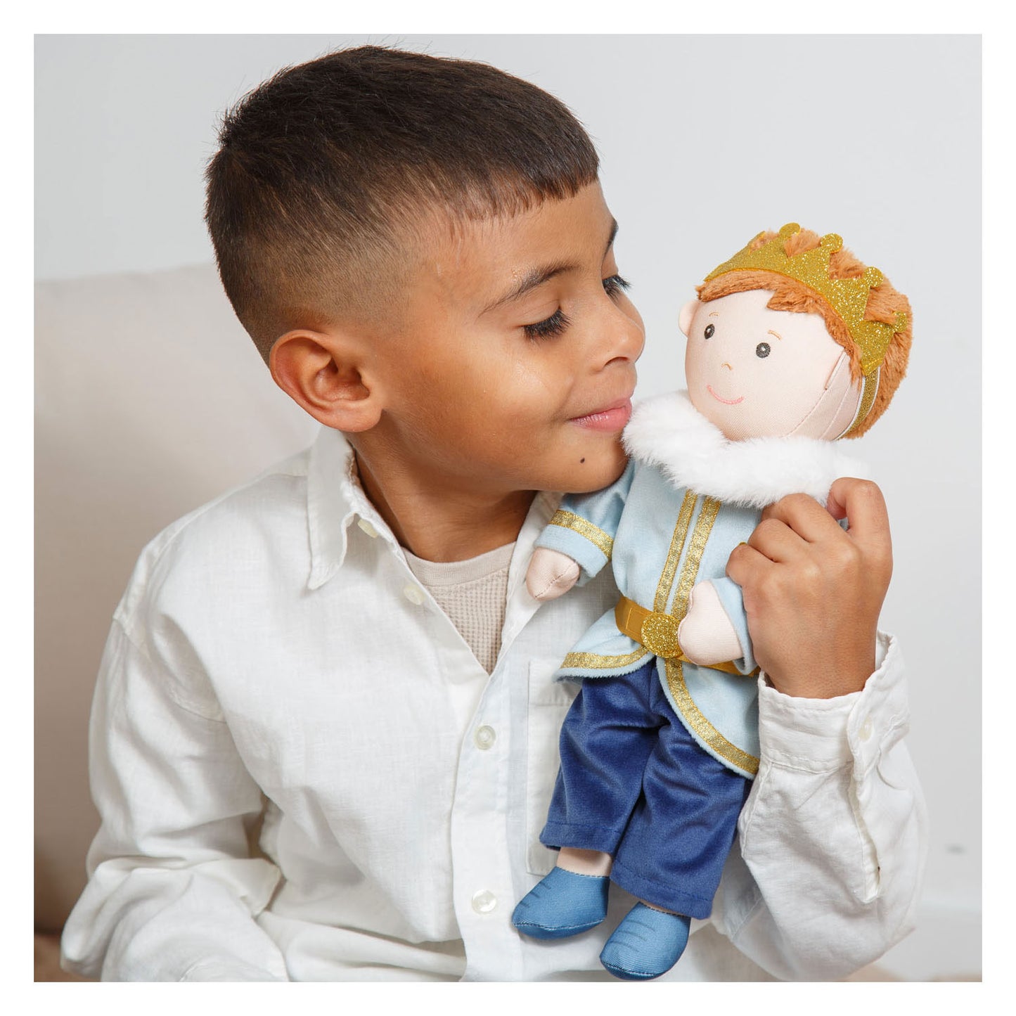 Heless Poppenoutfit winterprins luka met kroon en kraag - maat 28-35 cm
