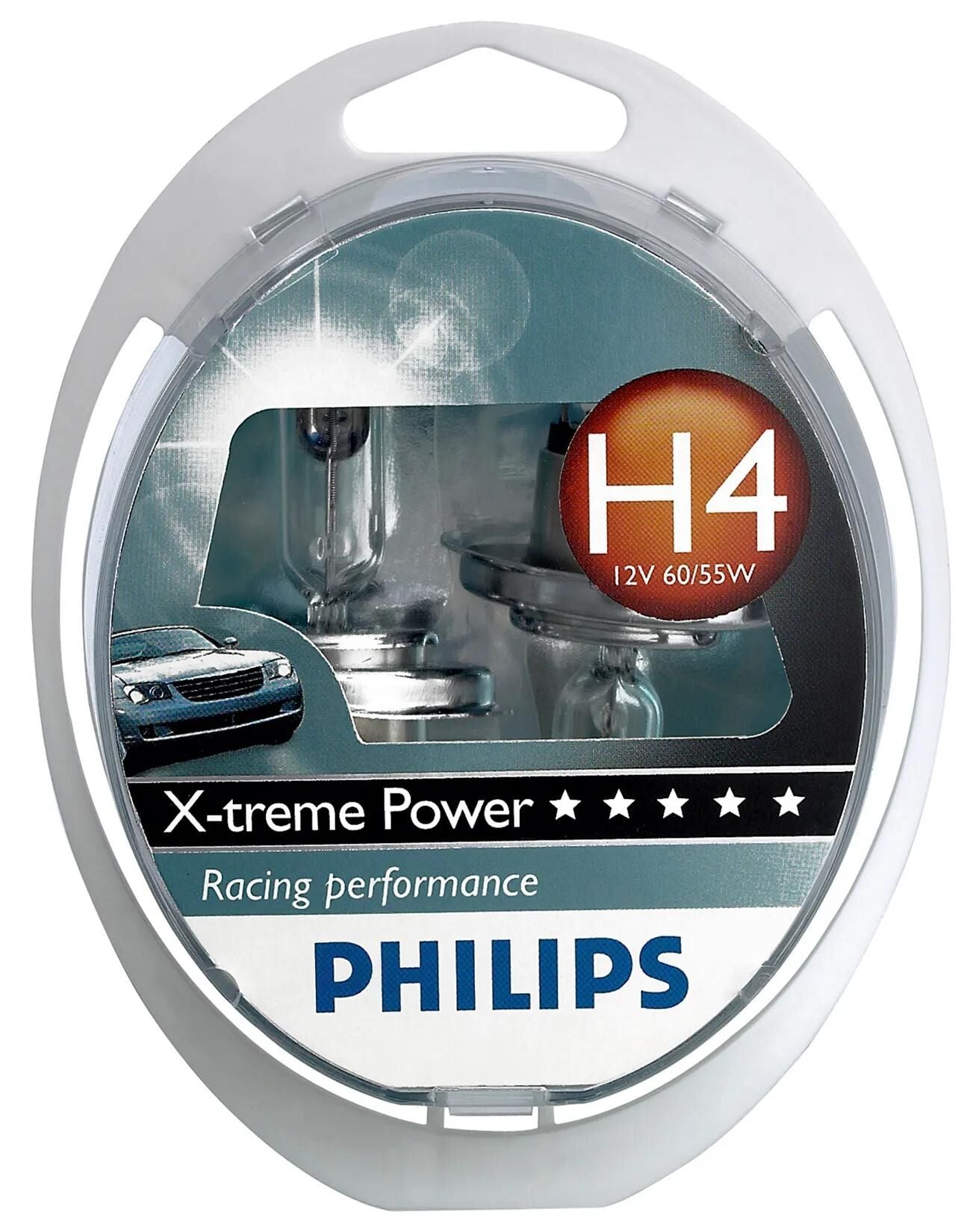 Philips hauptlampe headlight bulb h4 base: p43t-38 12v60 55w