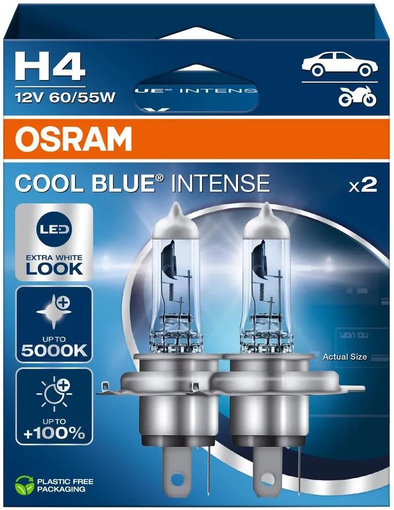 OSRAM hauptlampe cool blue intense lamp h4 60 55 w set cool blue intense