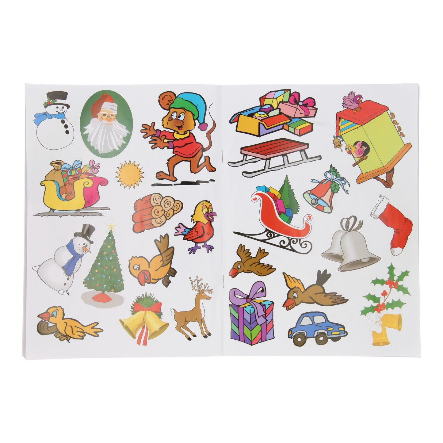 Boek Specials Nederland BV Kerst sticker- en kleurboek