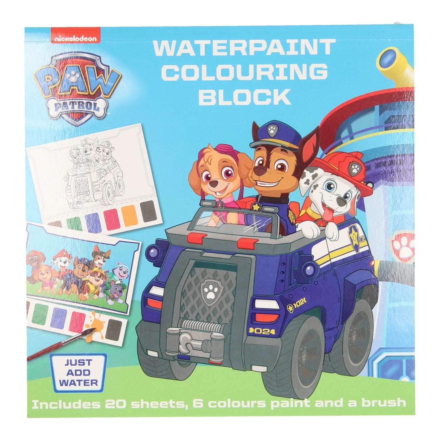 Wins Holland Waterverf kleurboek paw patrol