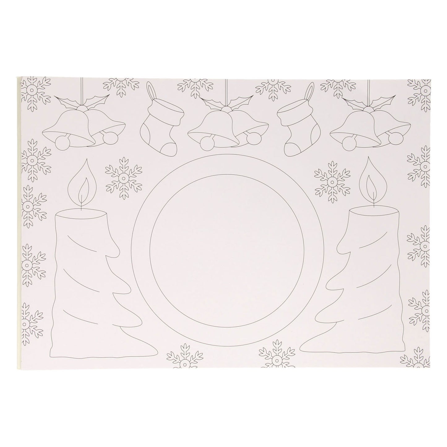 Wins Holland Kleurboek placemat kerst, 12st.