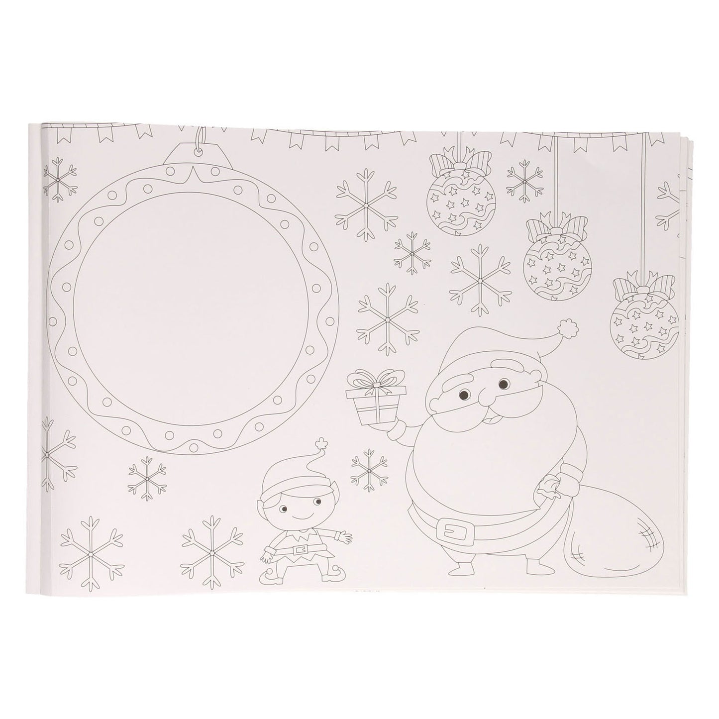Wins Holland Kleurboek placemat kerst, 12st.