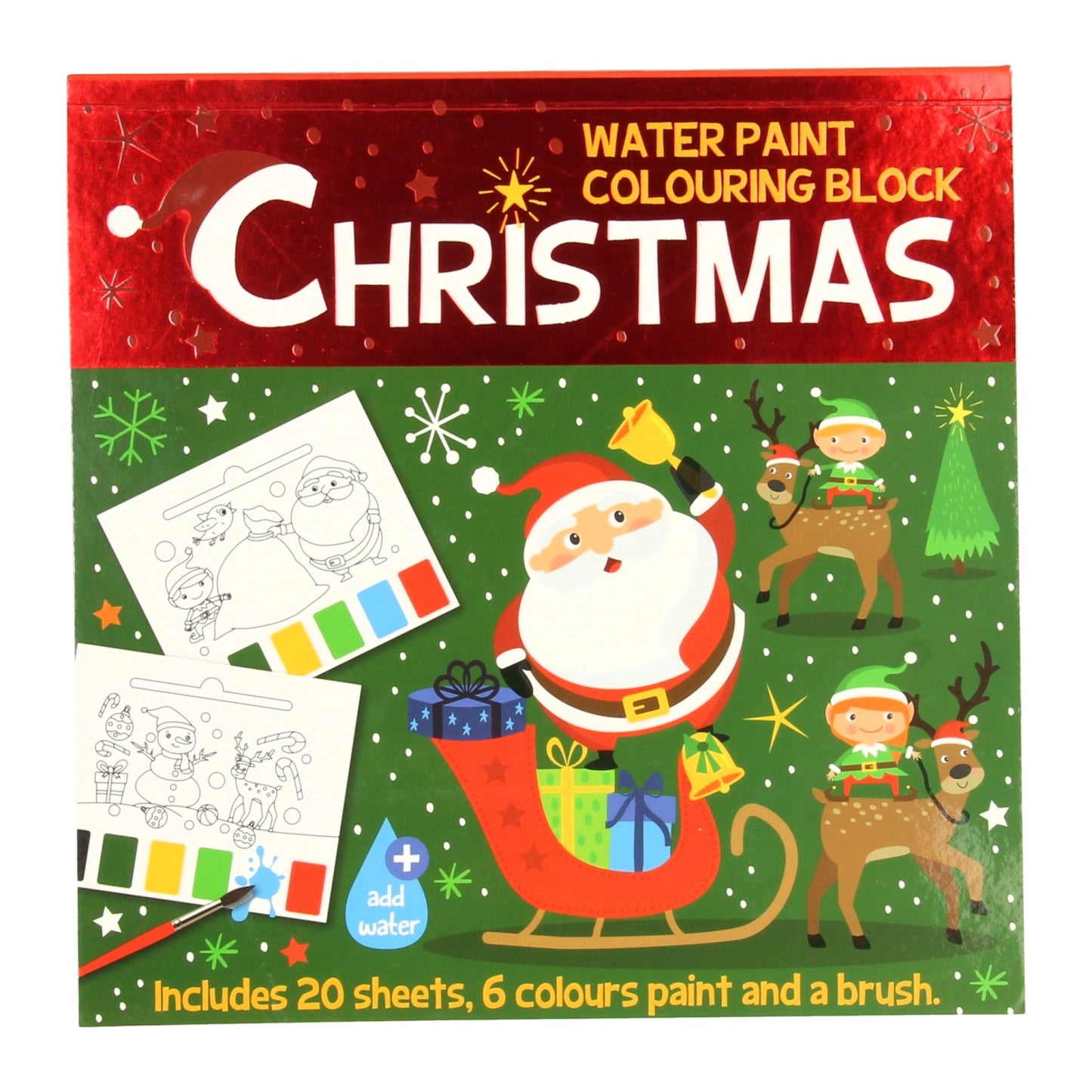 Wins Holland Waterverfblok kerst