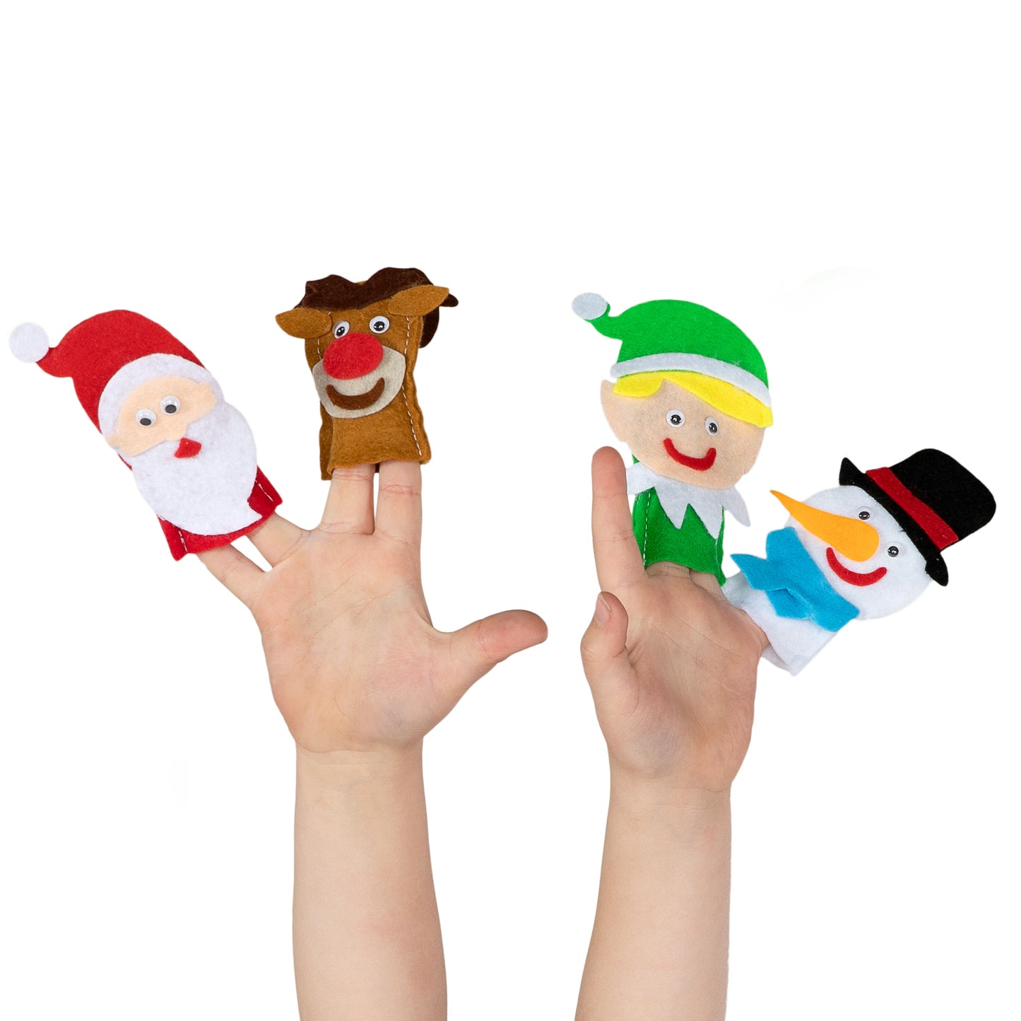 Wins Holland Maak je eigen vilten vingerpoppen kerst, 4st.