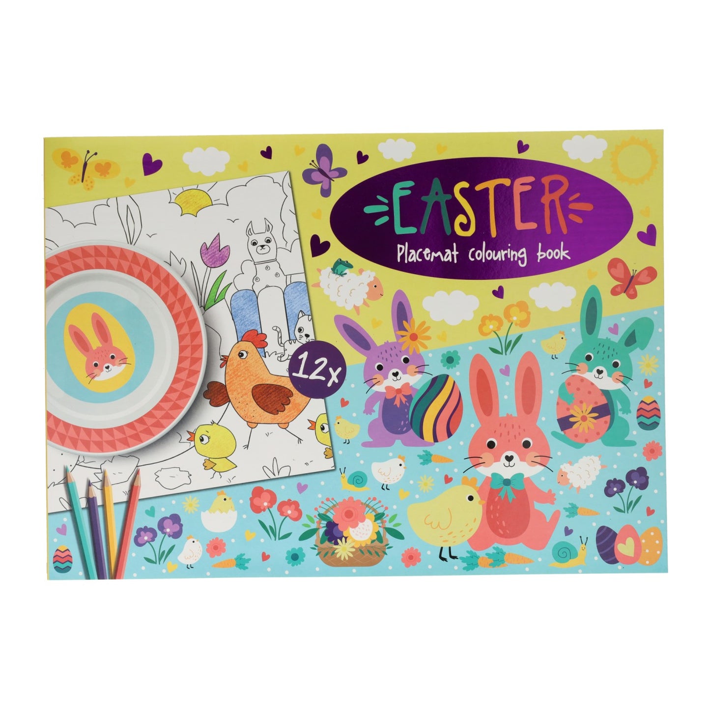 Wins Holland Placemats kleurboek pasen, 12st.