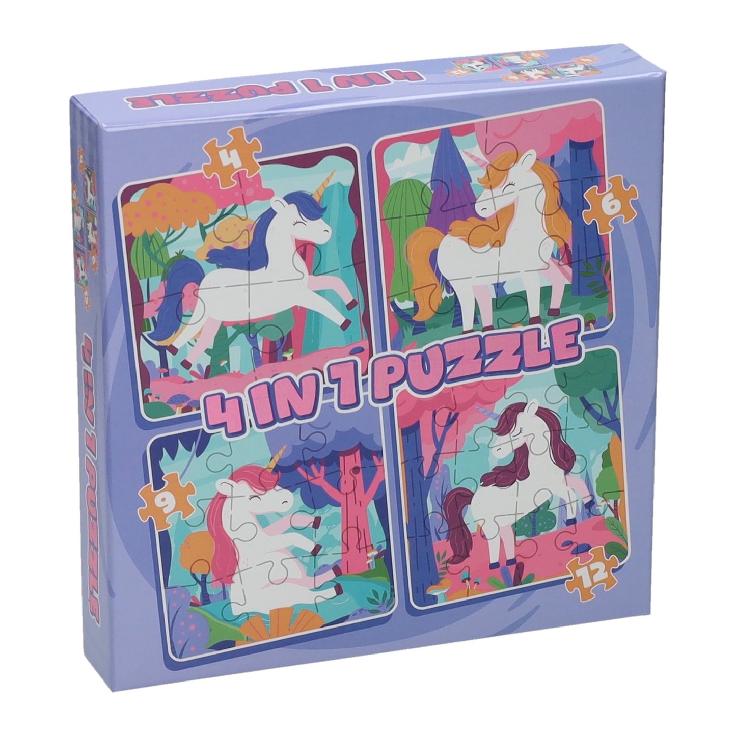 Wins Holland Legpuzzel 4in1 eenhoorn, 12st.