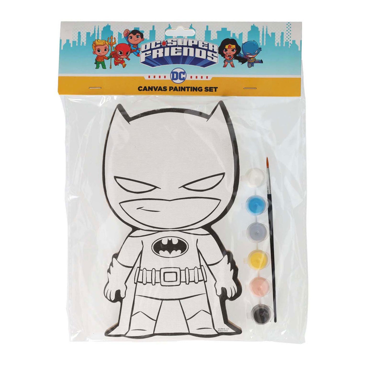 Wins Holland Canvas schilderen dc comics - batman - incl penseel en 6 kleuren verf