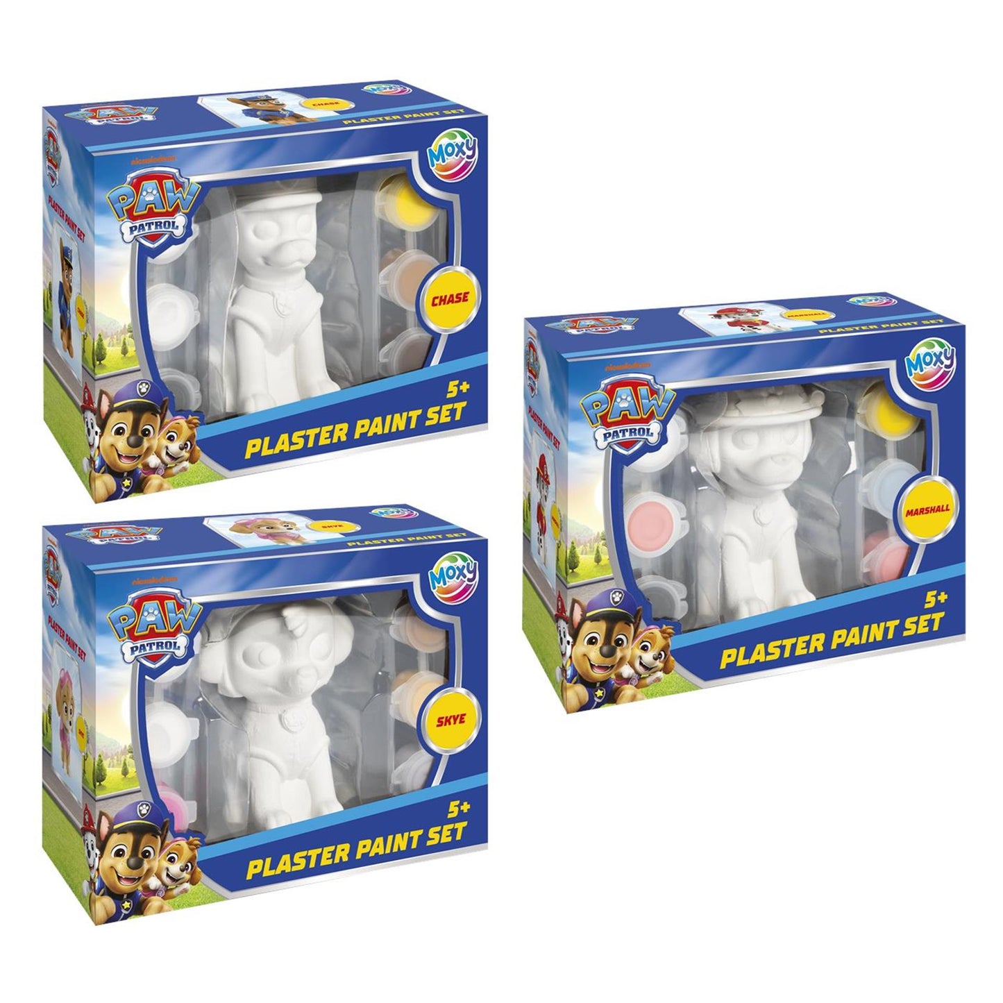 Moxy Paw patrol gips gieten en schilderen