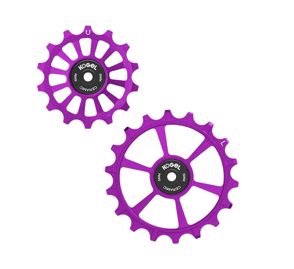 Sram Kogel derailleurwieltjes cross 14 18t transmission paars - 160986