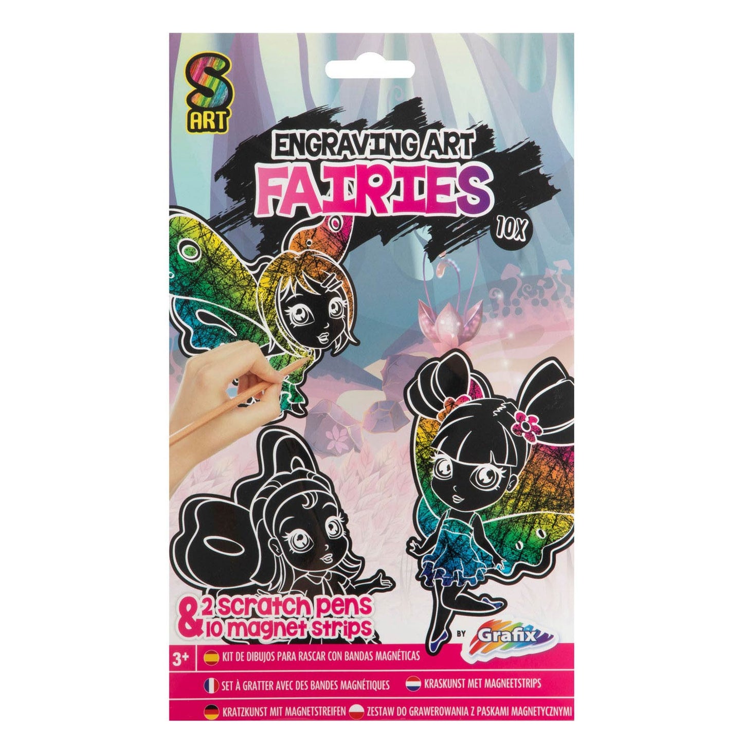Creative Craft Group Scratch set magneten feeën, 10st.
