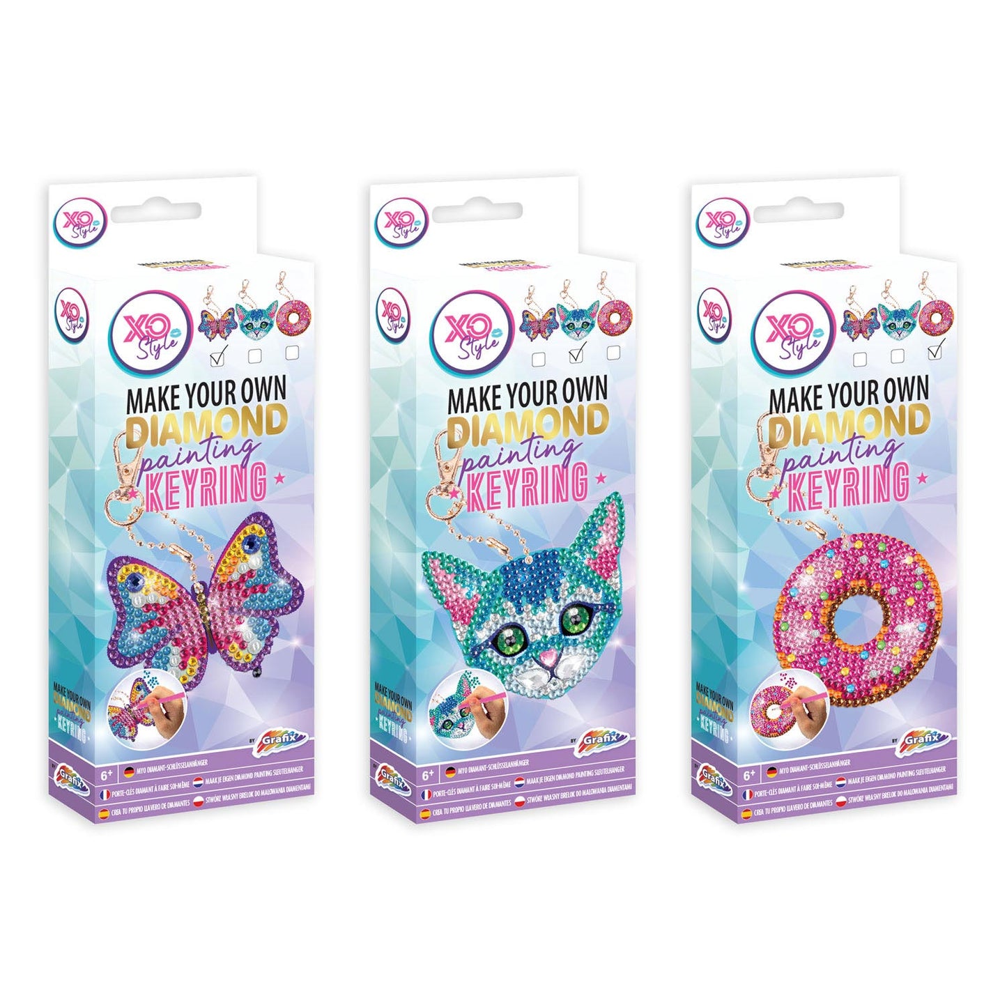 Creative Craft Group Maak je eigen diamond painting sleutelhanger