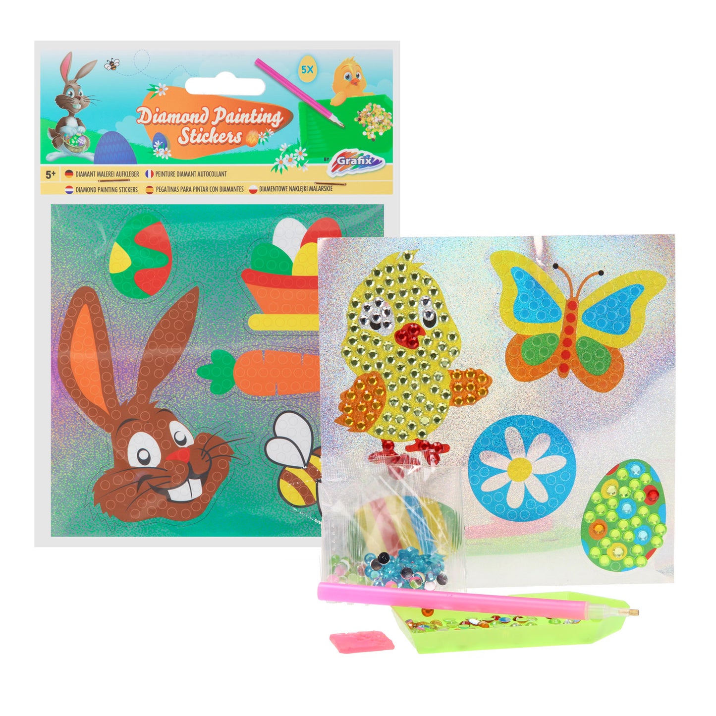 Grafix Diamond painting stickers pasen